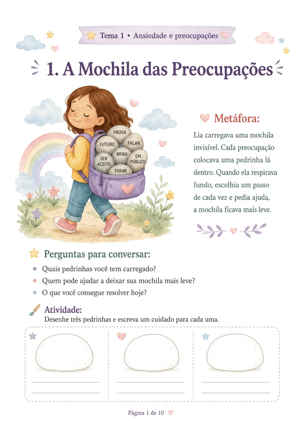 Metáfora 1: A Mochila das Preocupações